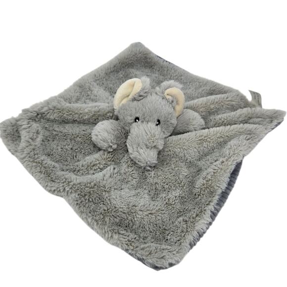 Maxx Marketing Elephant Gray Lovey Security Baby Blanket Comfort Stuffed Animal - Picture 1 of 8